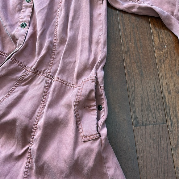 Anthropologie Holding Horses Womens Mariona Dusty Rose Swing Shirt Dress Sz 4 - Picture 8 of 12